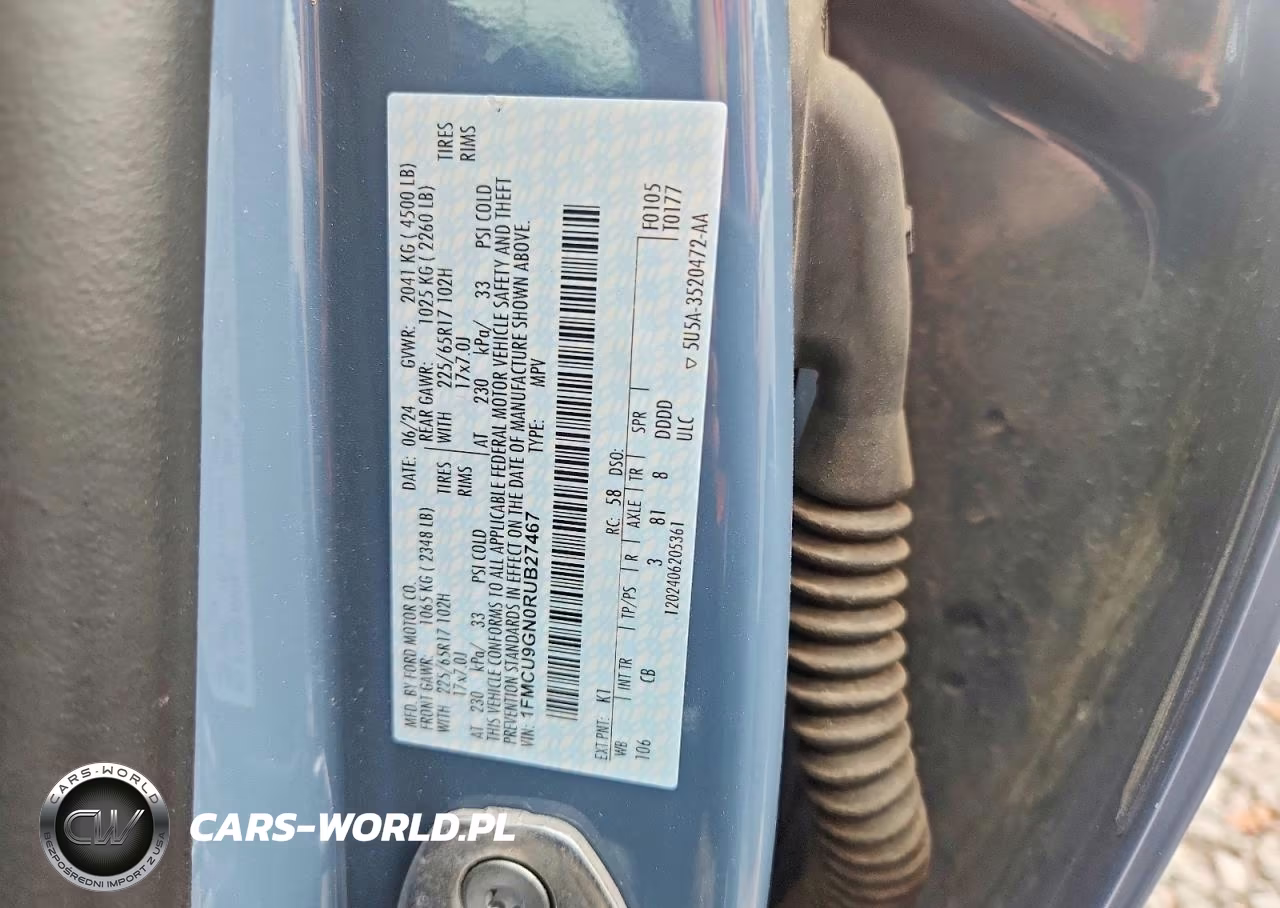 2024 Ford Escape Active VIN:1FMCU9GN0RUB27467 - 12