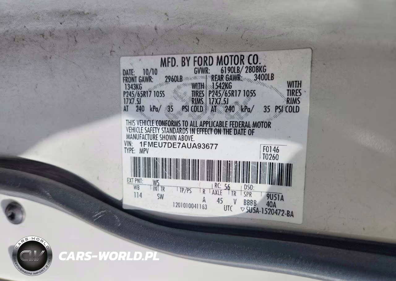 2010 Ford Explorer Xlt VIN:1FMEU7DE7AUA93677 - 14
