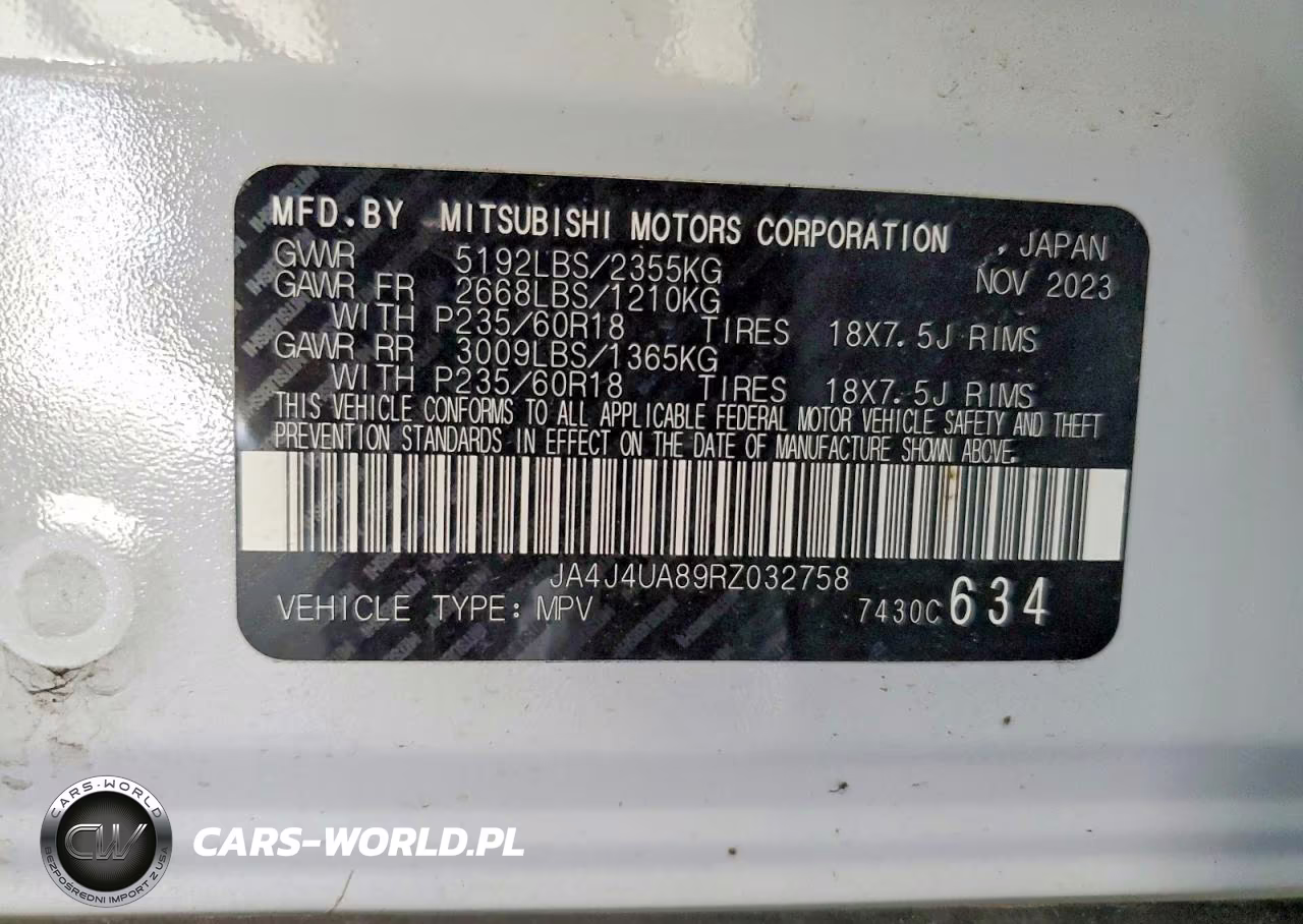 2024 Mitsubishi Outlander Es VIN:JA4J4UA89RZ032758 - 13