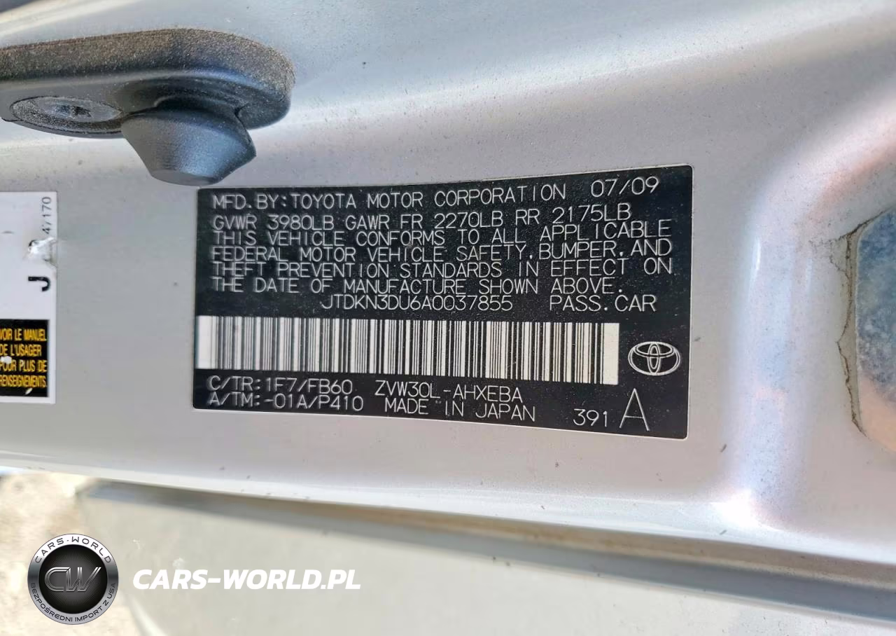2010 Toyota Prius Ii VIN:JTDKN3DU6A0037855 - 12