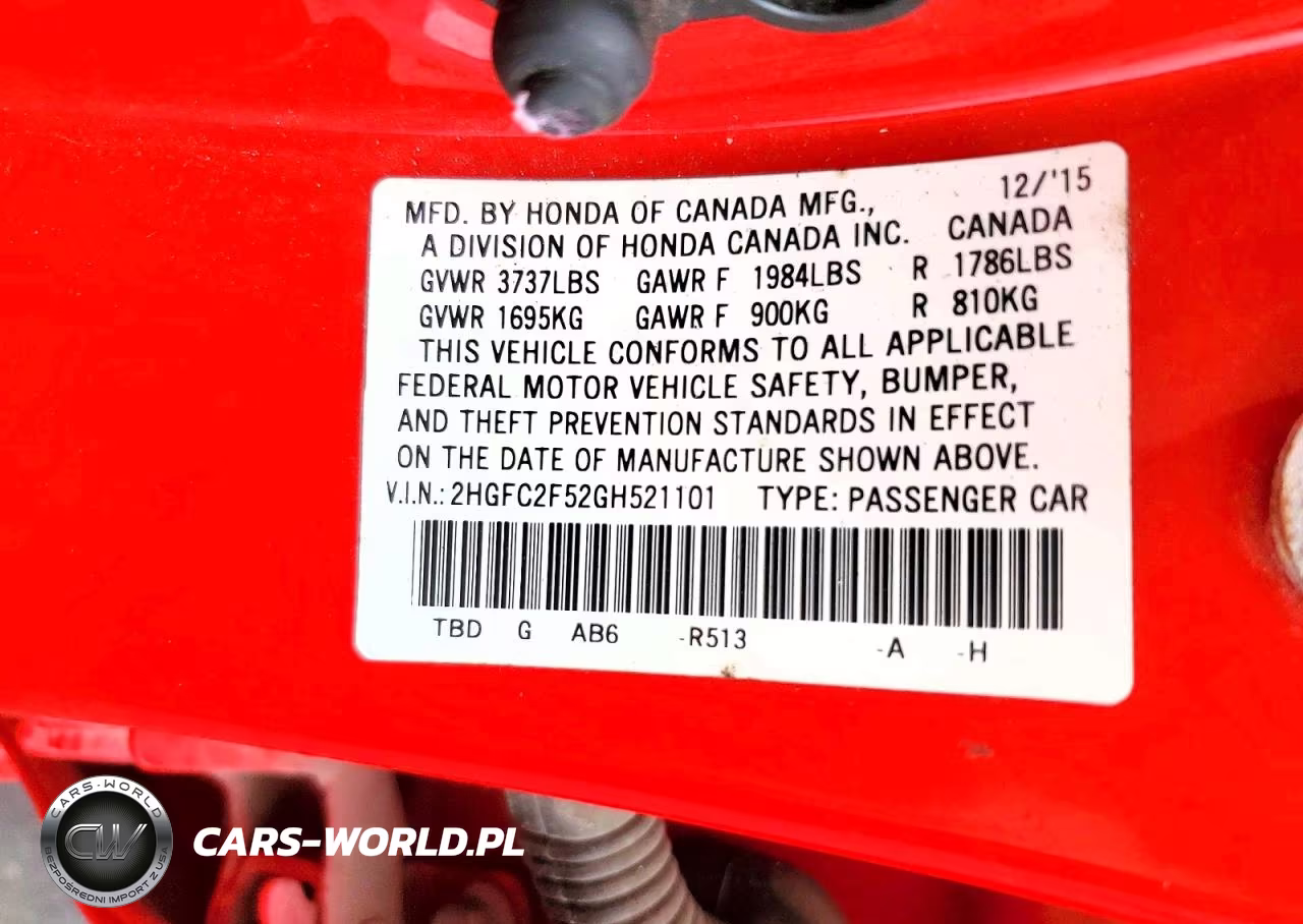 2016 Honda Civic Lx VIN:2HGFC2F52GH521101 - 13