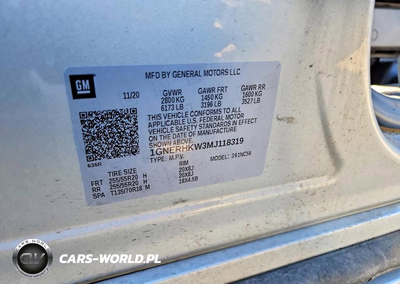 2021 Chevrolet Traverse Lt VIN:1GNERHKW3MJ118319 - 12