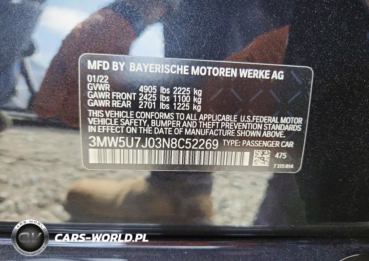 2022 BMW M340I VIN:3MW5U7J03N8C52269 - 12
