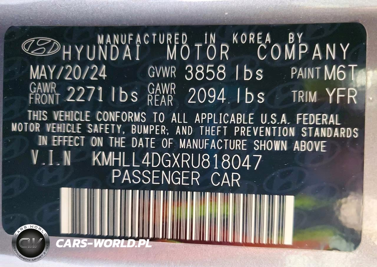 2024 Hyundai Elantra Se VIN:KMHLL4DGXRU818047 - 12