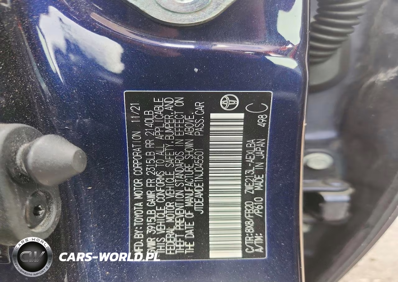 2022 Toyota Corolla Le VIN:JTDEAMDE1NJ045501 - 12