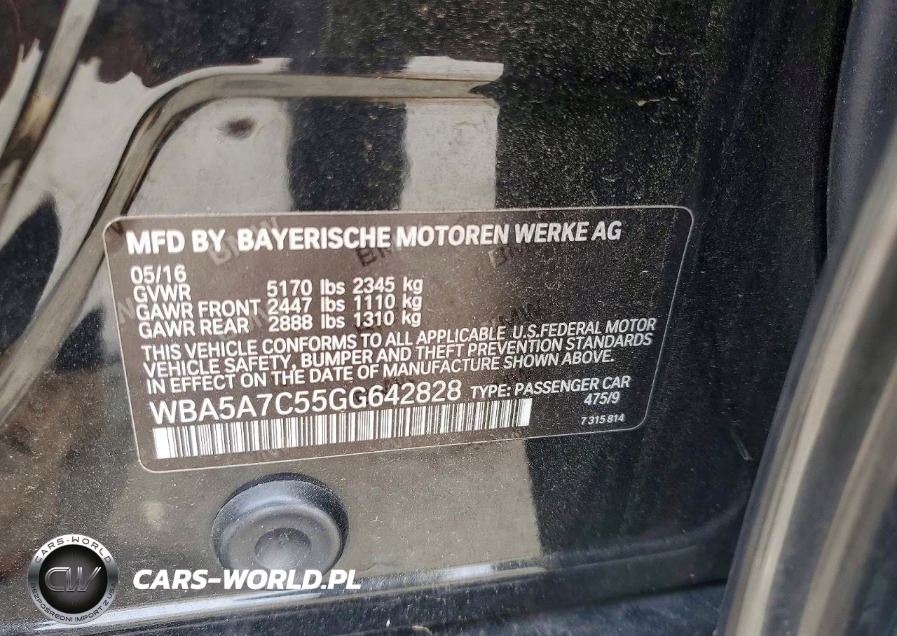 2016 BMW 528 Xi VIN:WBA5A7C55GG642828 - 13