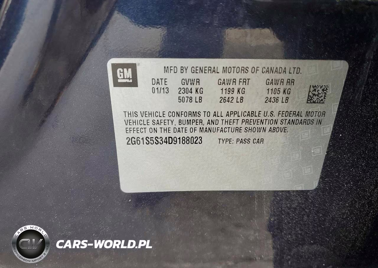 2013 Cadillac Xts Premium Collection VIN:2G61S5S34D9188023 - 12