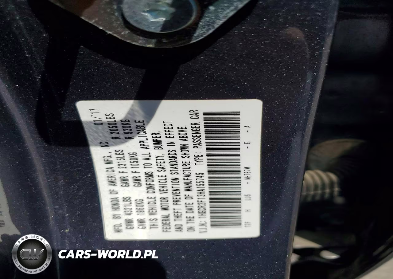 2017 Honda Accord Sport Special Edition VIN:1HGCR2F13HA155745 - 12