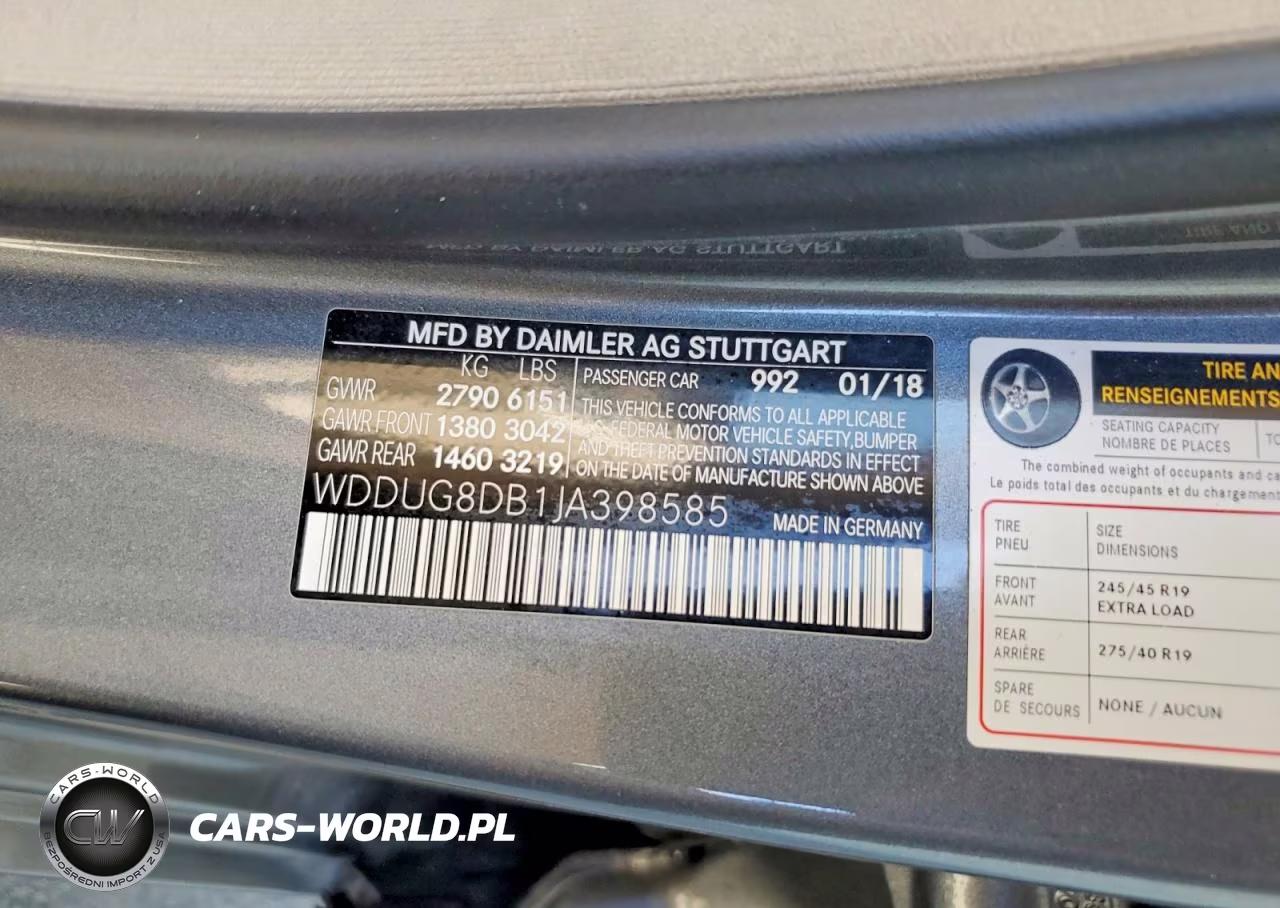 2018 Mercedes-Benz S 560 VIN:WDDUG8DB1JA398585 - 12
