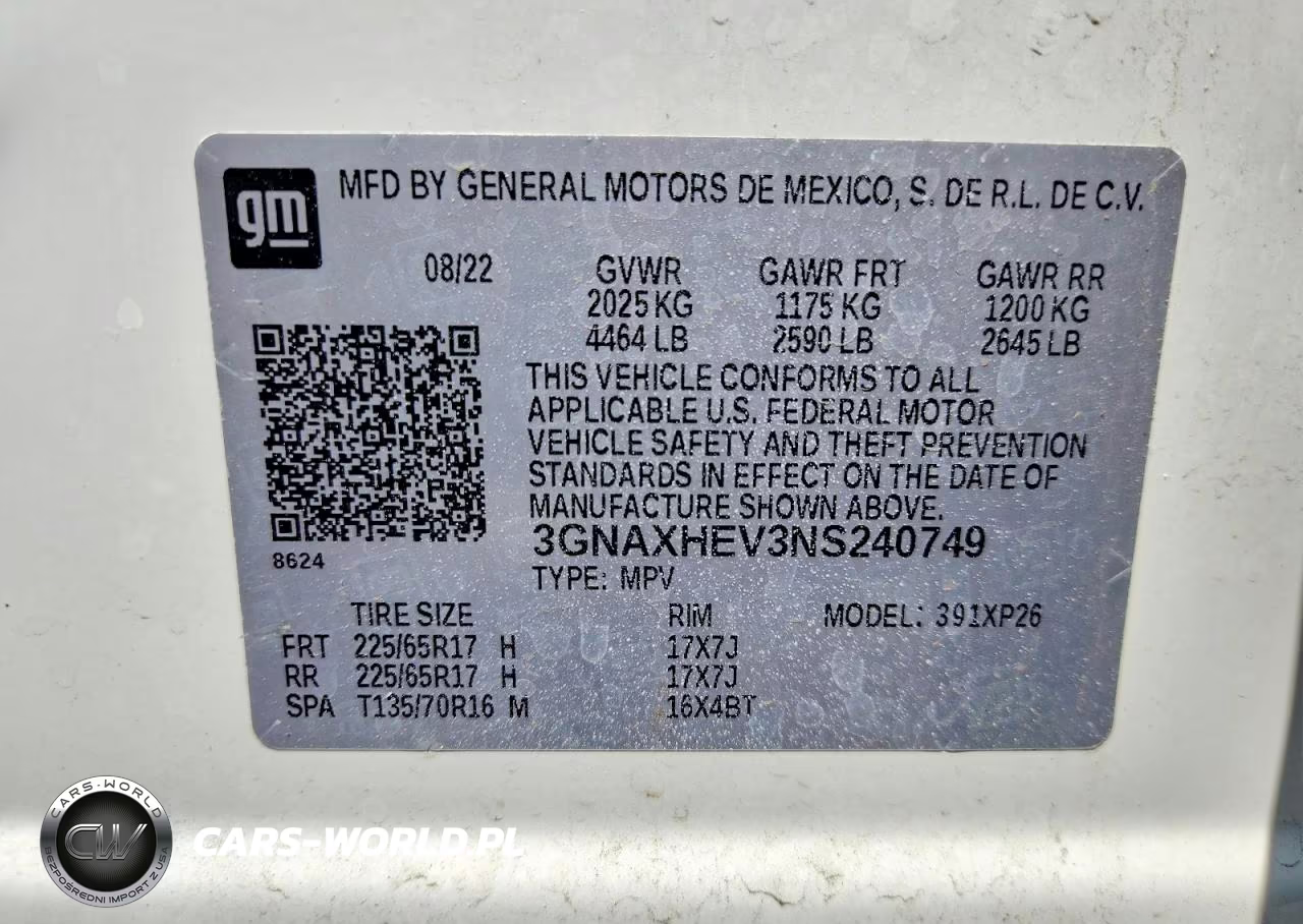 2022 Chevrolet Equinox Ls VIN:3GNAXHEV3NS240749 - 13