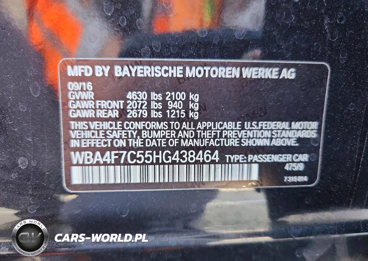 2017 BMW 430I Gran Coupe VIN:WBA4F7C55HG438464 - 12