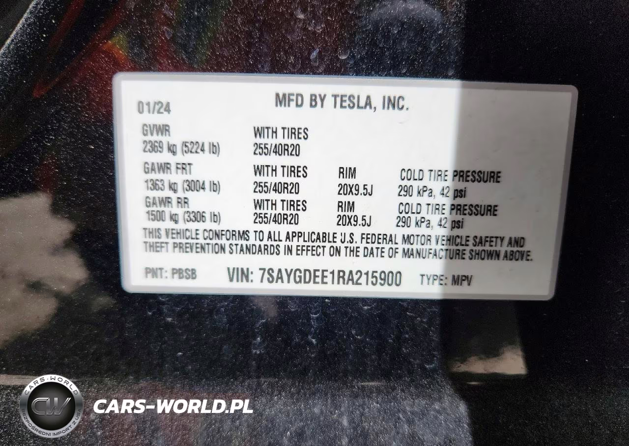 2024 Tesla Model Y VIN:7SAYGDEE1RA215900 - 13