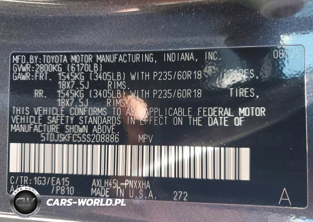 2025 Toyota Sienna Xle 7-Passenger VIN:5TDJSKFC5SS208886 - 13