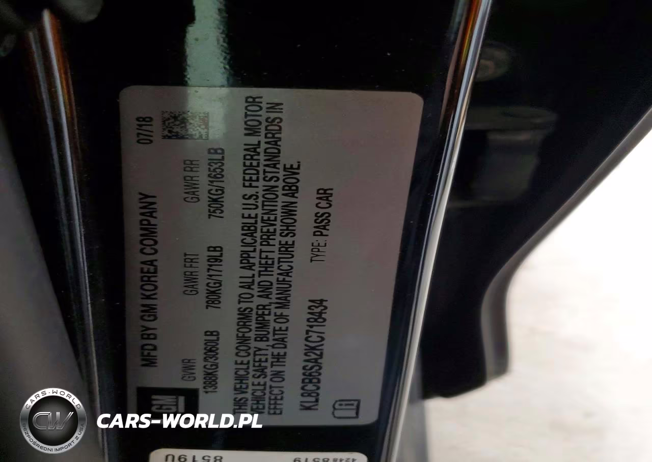 2019 Chevrolet Spark Ls VIN:KL8CB6SA2KC718434 - 13