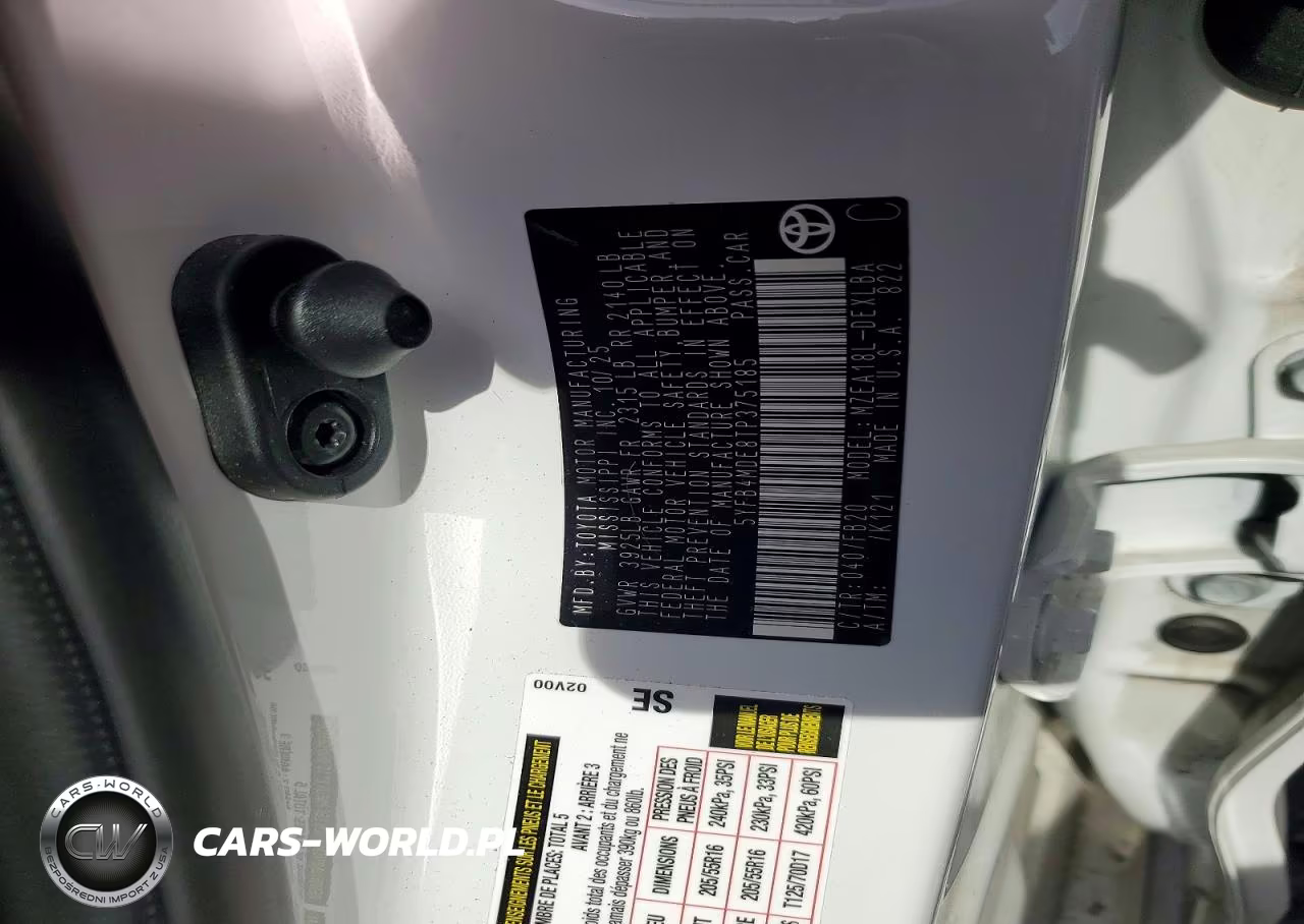 2026 Toyota Corolla Le VIN:5YFB4MDE8TP375185 - 12