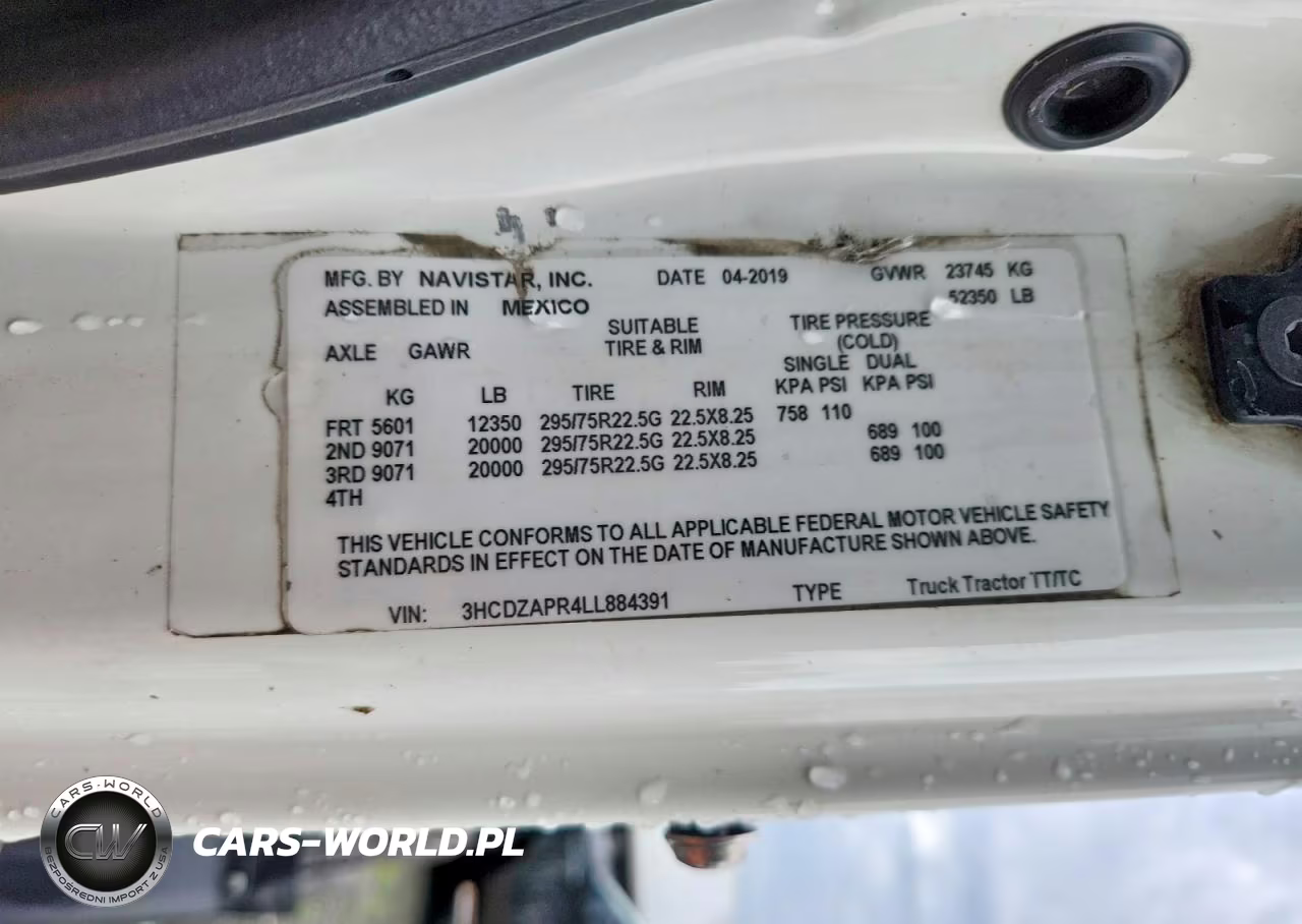 2020 International Lt625 Semi Truck VIN:3HCDZAPR4LL884391 - 10