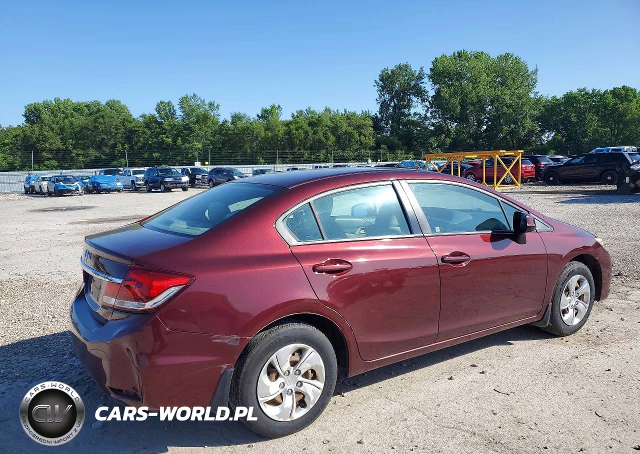 2013 Honda Civic Lx VIN:19XFB2F52DE040676 - 3