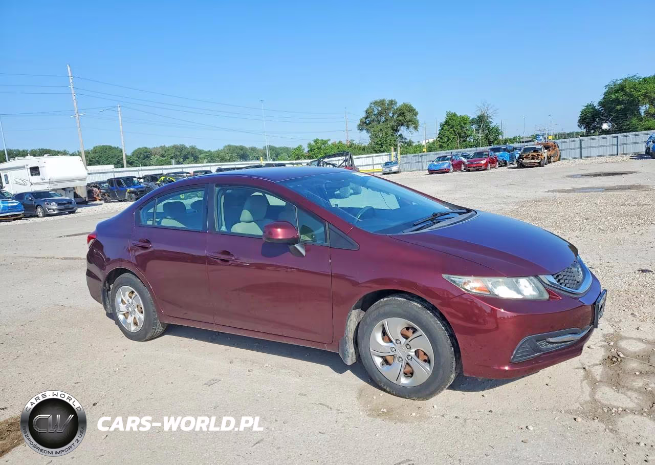 2013 Honda Civic Lx VIN:19XFB2F52DE040676 - 4