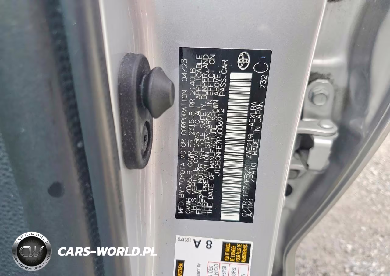 2023 Toyota Corolla Hybrid Le VIN:JTDBCMFE7PJ006912 - 12