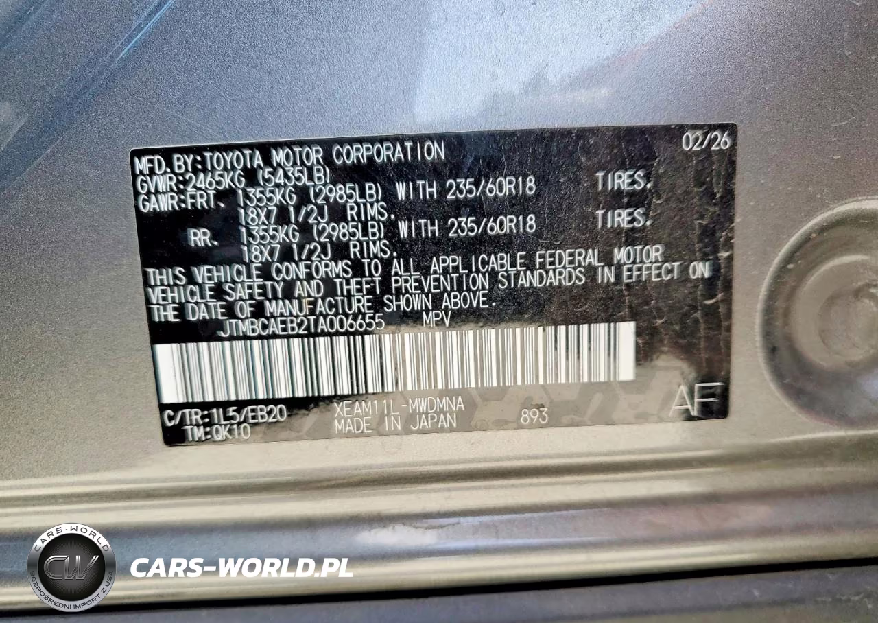 2026 Toyota Bz Xle Plus VIN:JTMBCAEB2TA006655 - 13