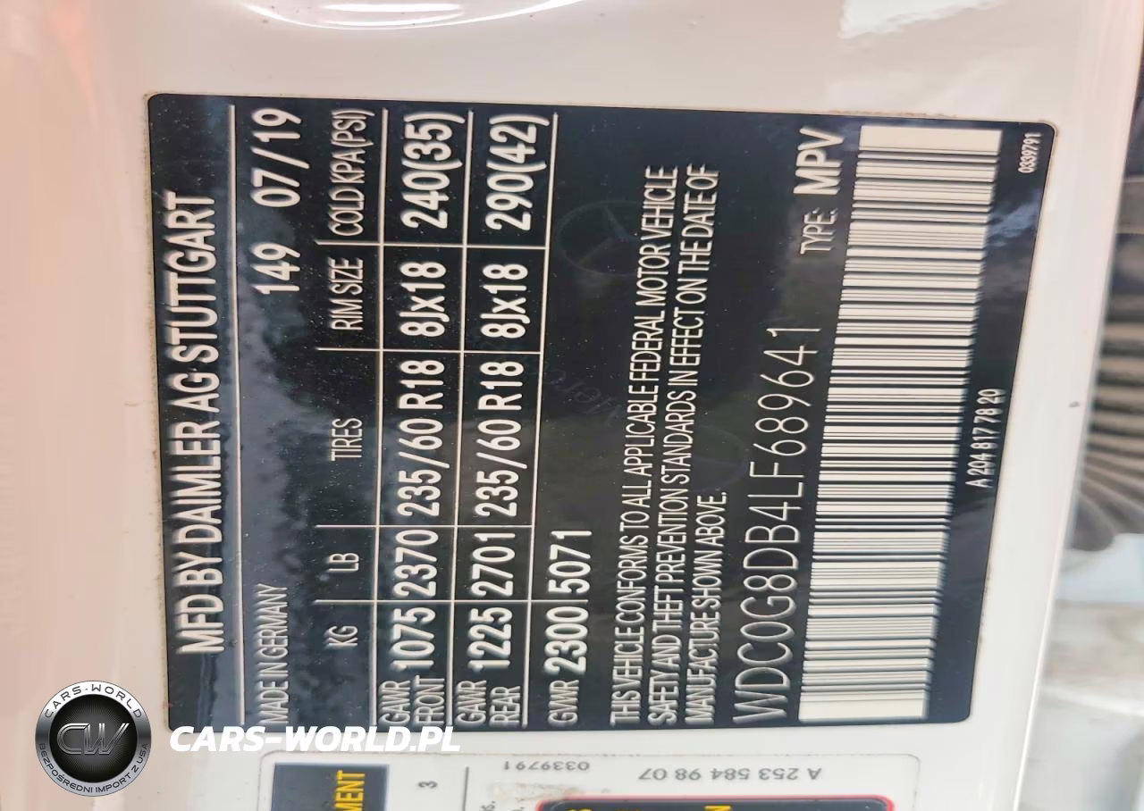 2020 Mercedes-Benz Glc 300 VIN:WDC0G8DB4LF689641 - 13