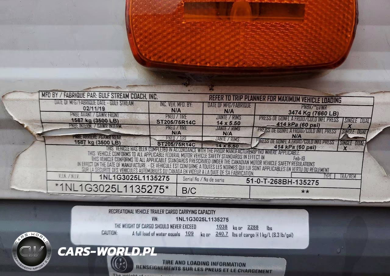 2020 Gulf Stream Kingsport Camper VIN:1NL1G3025L1135275 - 10