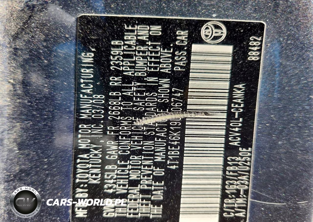 2009 Toyota Camry Le VIN:4T1BE46K19U806747 - 13