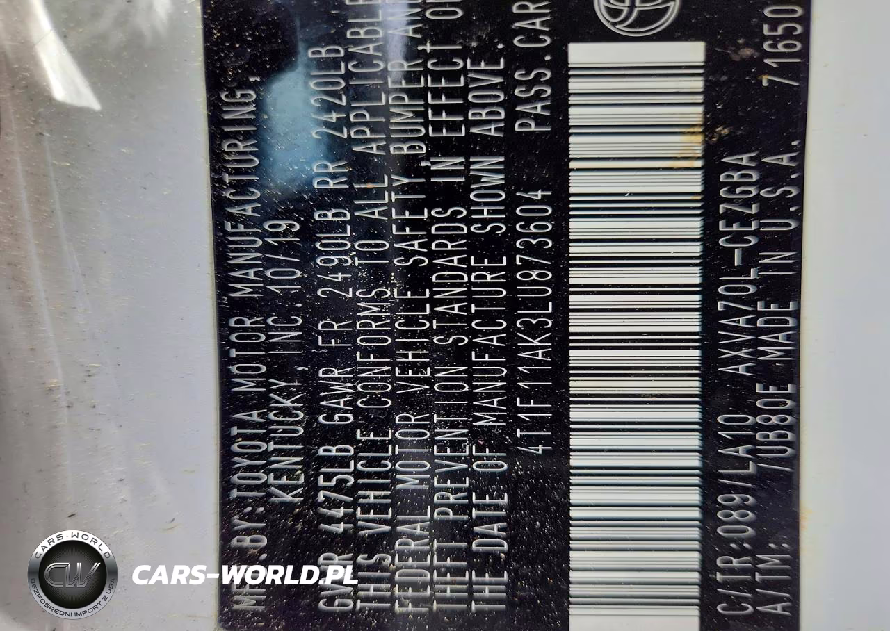 2020 Toyota Camry Xle VIN:4T1F11AK3LU873604 - 13