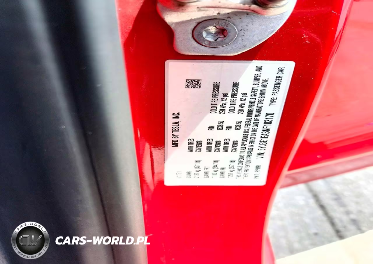 2022 Tesla Model 3 VIN:5YJ3E1EA3NF103170 - 13