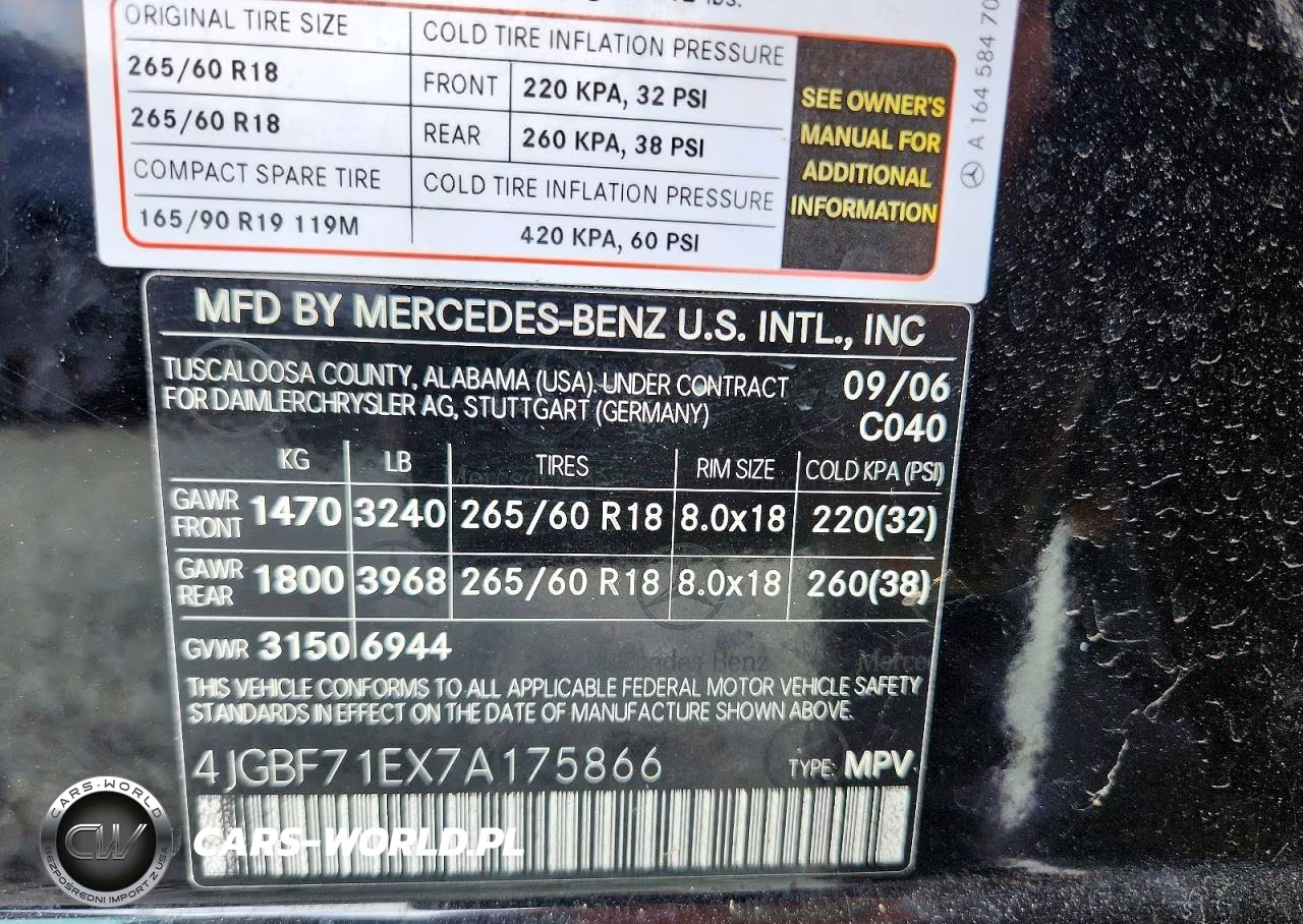 2007 Mercedes-Benz Gl 450 4Matic VIN:4JGBF71EX7A175866 - 13
