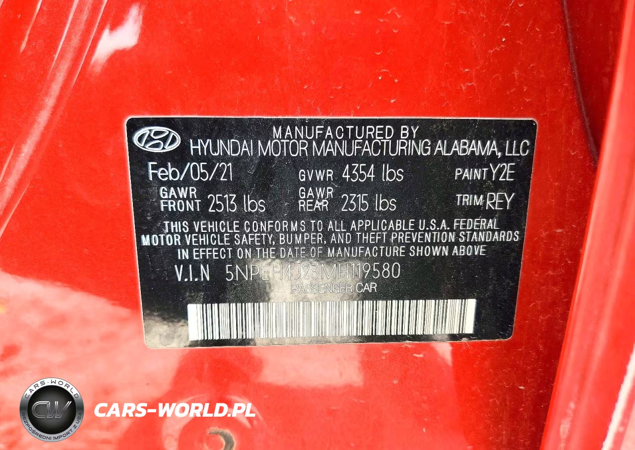 2021 Hyundai Sonata Limited VIN:5NPEH4J23MH119580 - 13