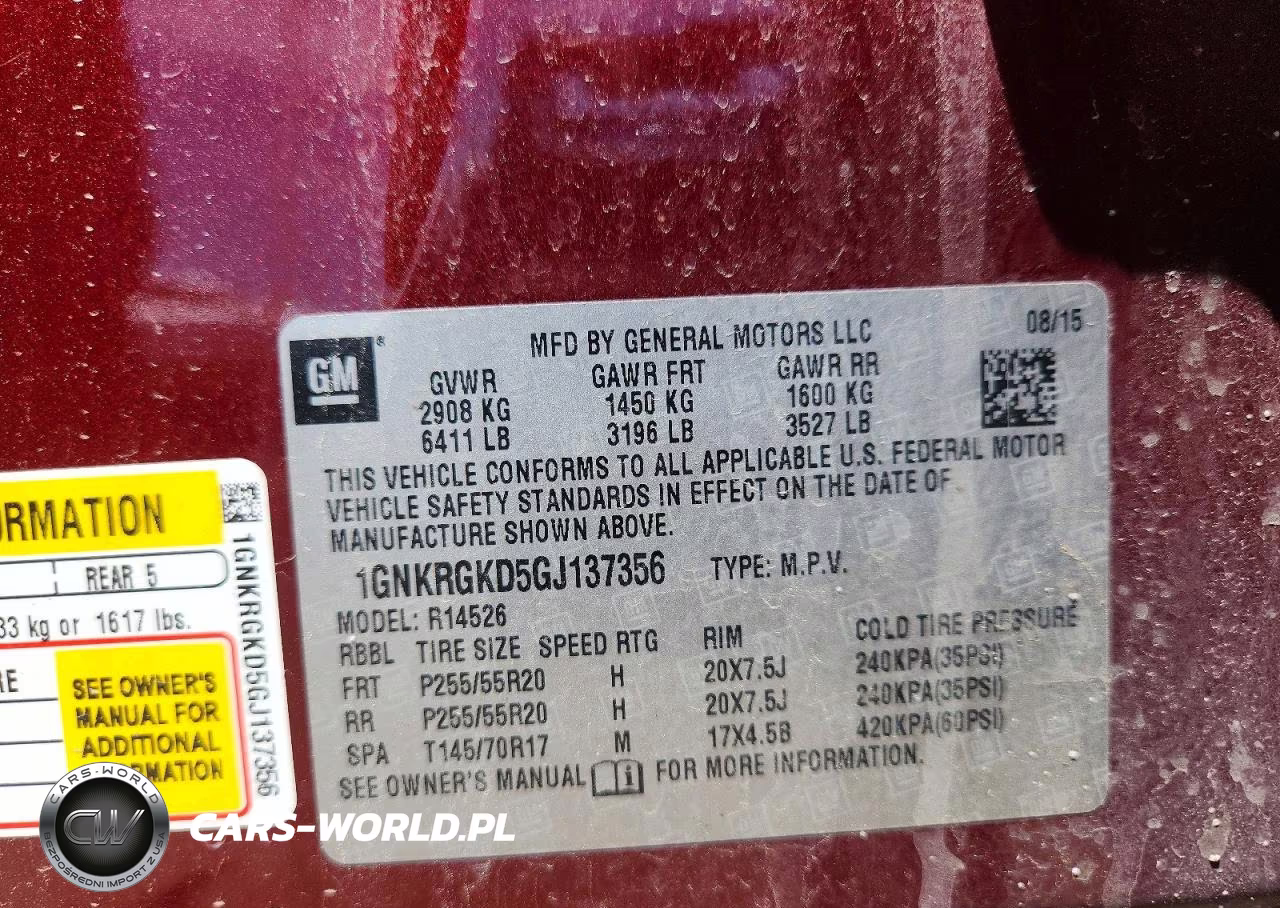 2016 Chevrolet Traverse Lt VIN:1GNKRGKD5GJ137356 - 13