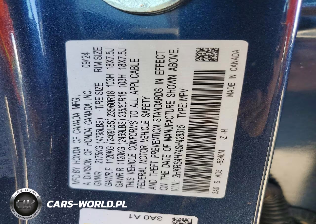 2025 Honda Cr-V Exl VIN:2HKRS4H74SH428315 - 13