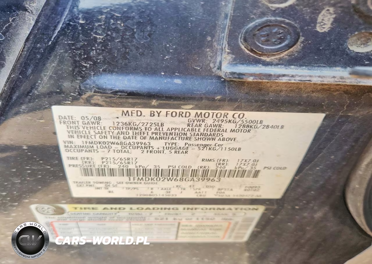 2008 Ford Taurus X Sel VIN:1FMDK02W68GA39963 - 13