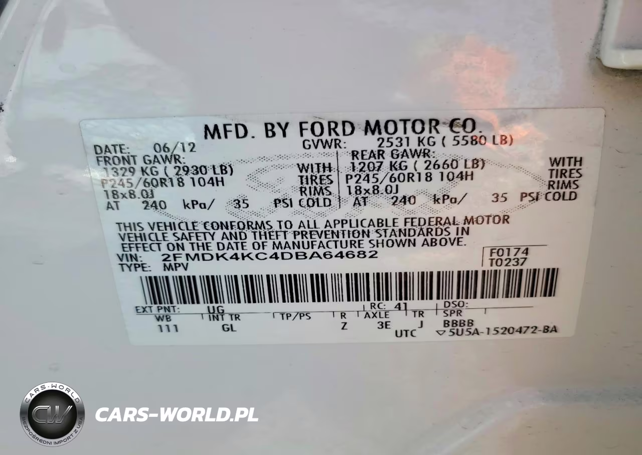 2013 Ford Edge Limited VIN:2FMDK4KC4DBA64682 - 13