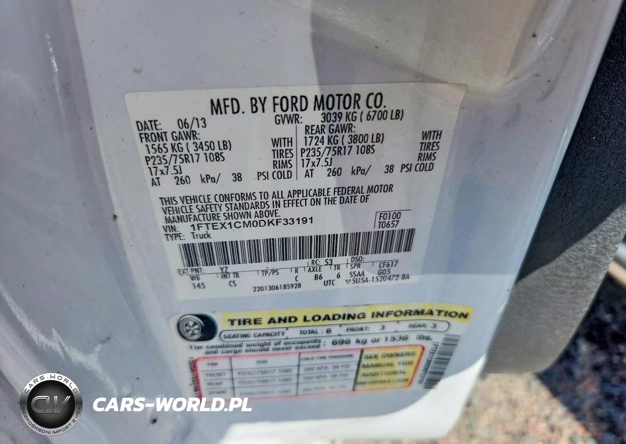 2013 Ford F150 Super Cab VIN:1FTEX1CM0DKF33191 - 12