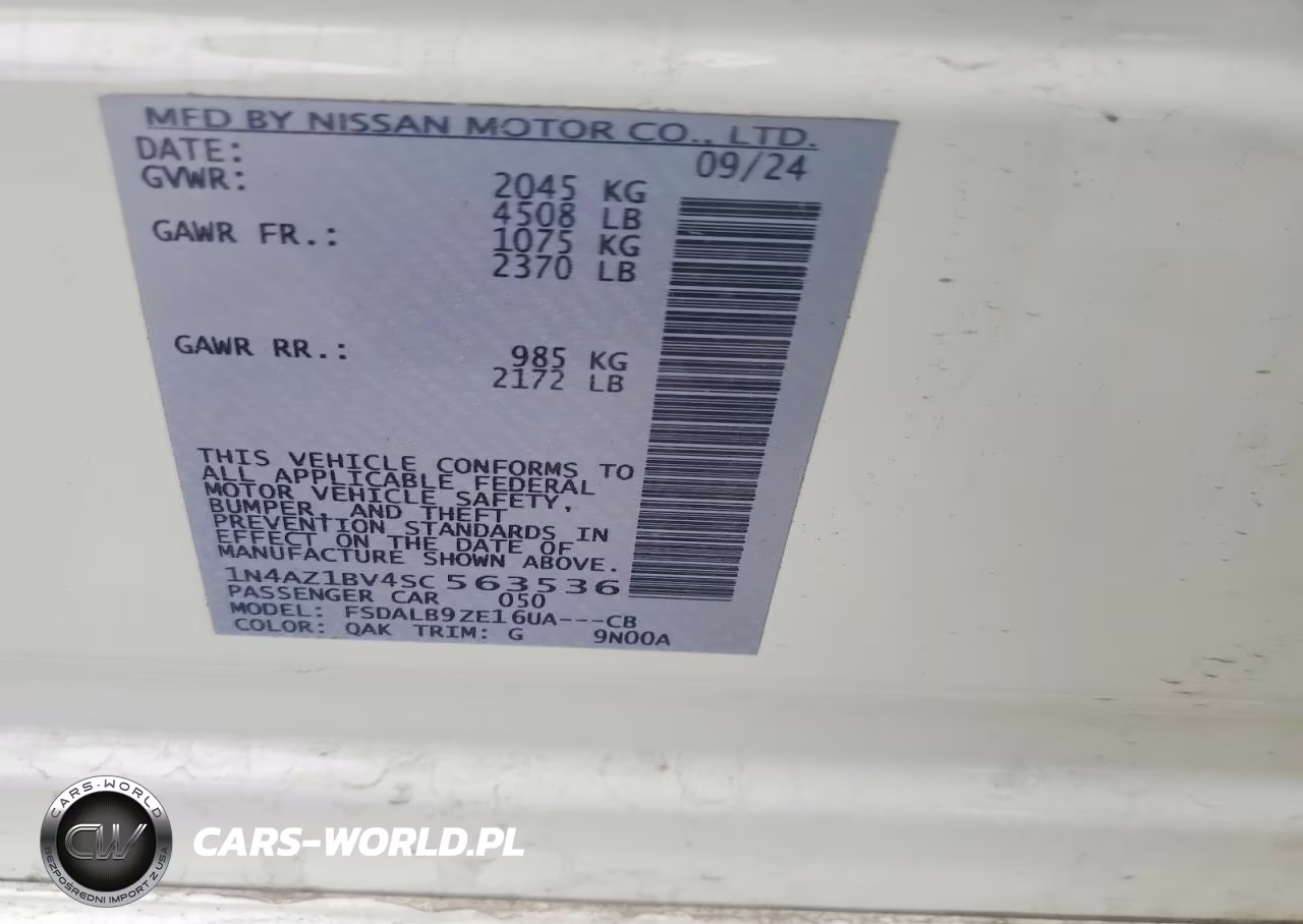 2025 Nissan Leaf S VIN:1N4AZ1BV4SC563536 - 13
