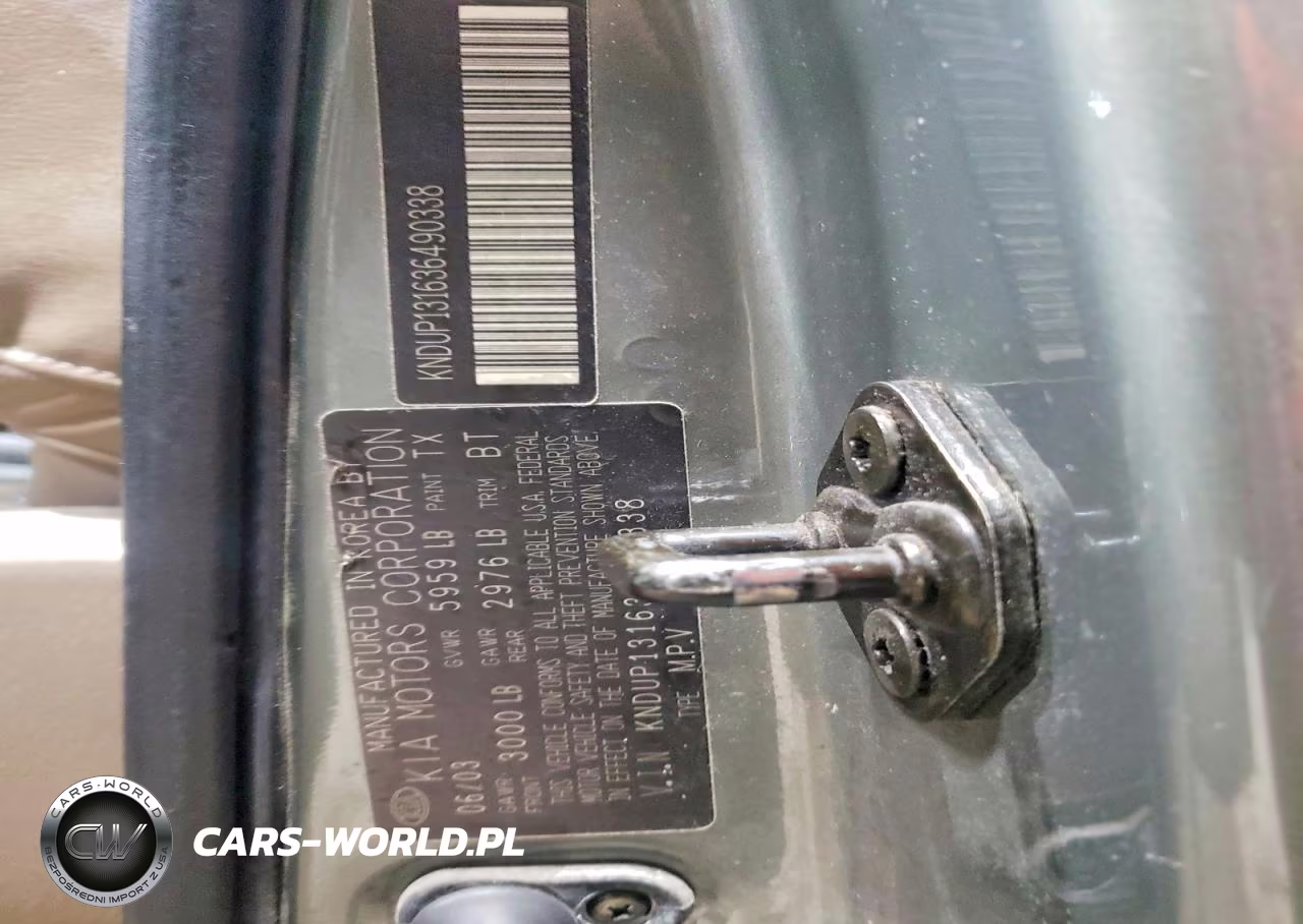 2003 Kia Sedona Lx VIN:KNDUP131636490338 - 13