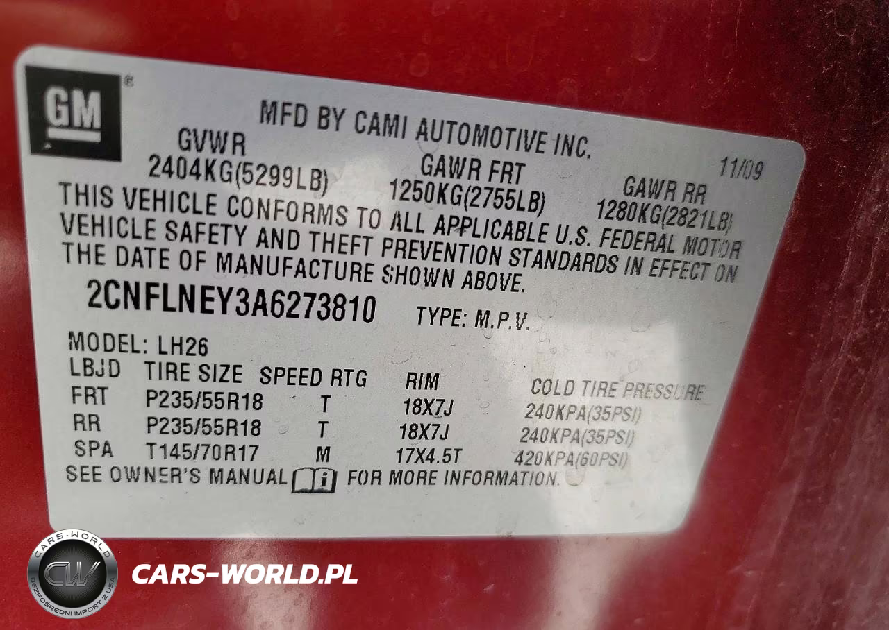 2010 Chevrolet Equinox Lt VIN:2CNFLNEY3A6273810 - 13