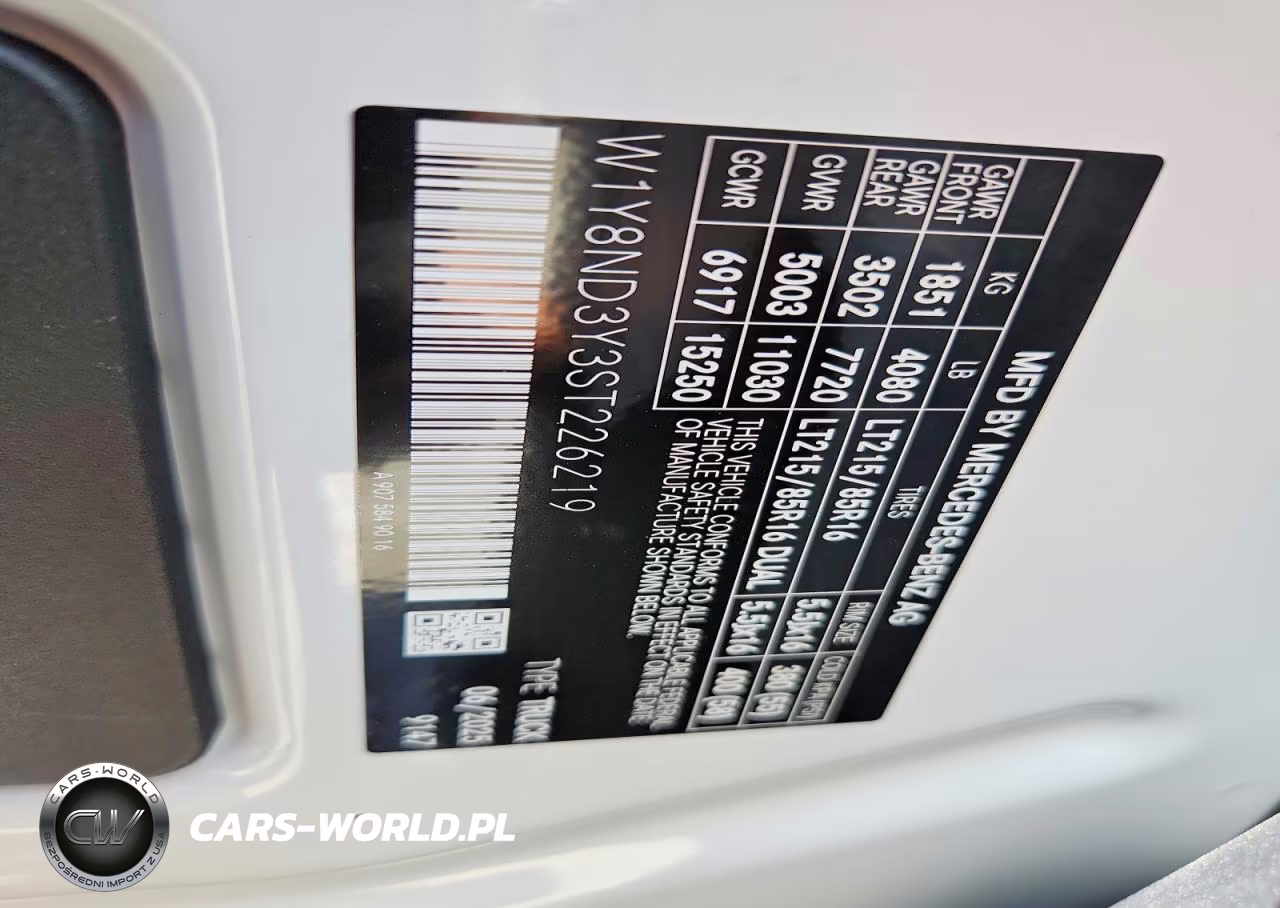 2025 Mercedes Benz Sprinter 3500 Xd Delivery Van VIN:W1Y8ND3Y3ST226219 - 13