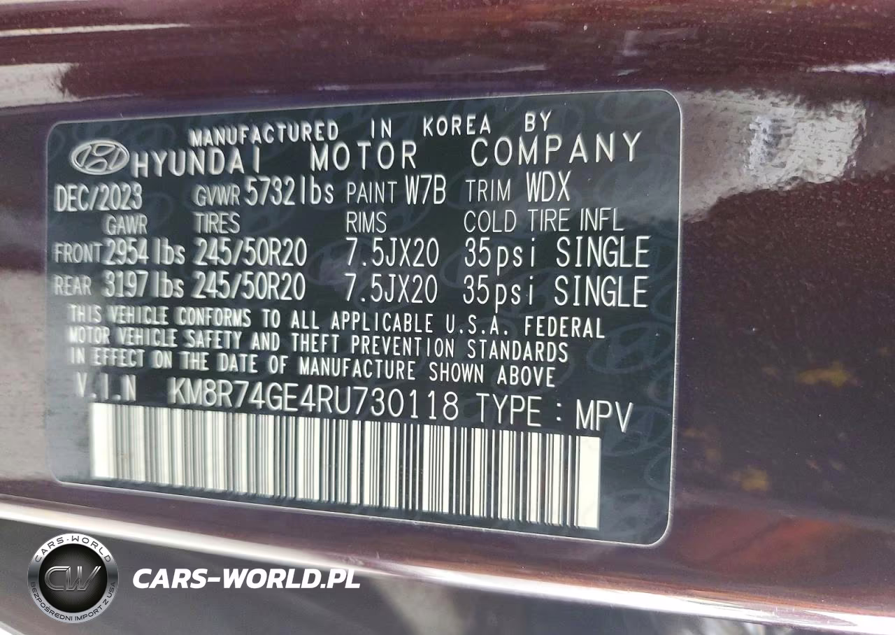 2024 Hyundai Palisade Calligraphy VIN:KM8R74GE4RU730118 - 13
