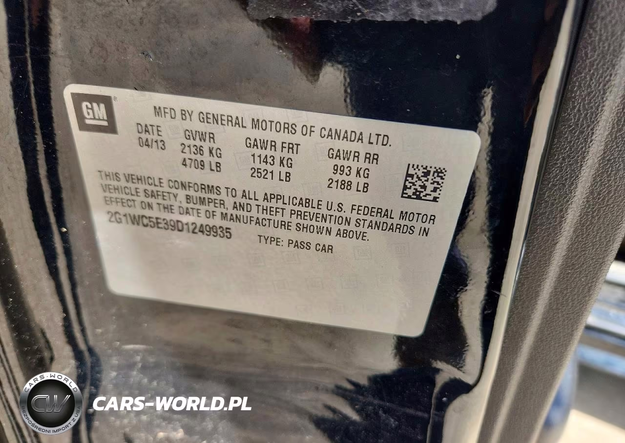 2013 Chevrolet Impala Ltz VIN:2G1WC5E39D1249935 - 12