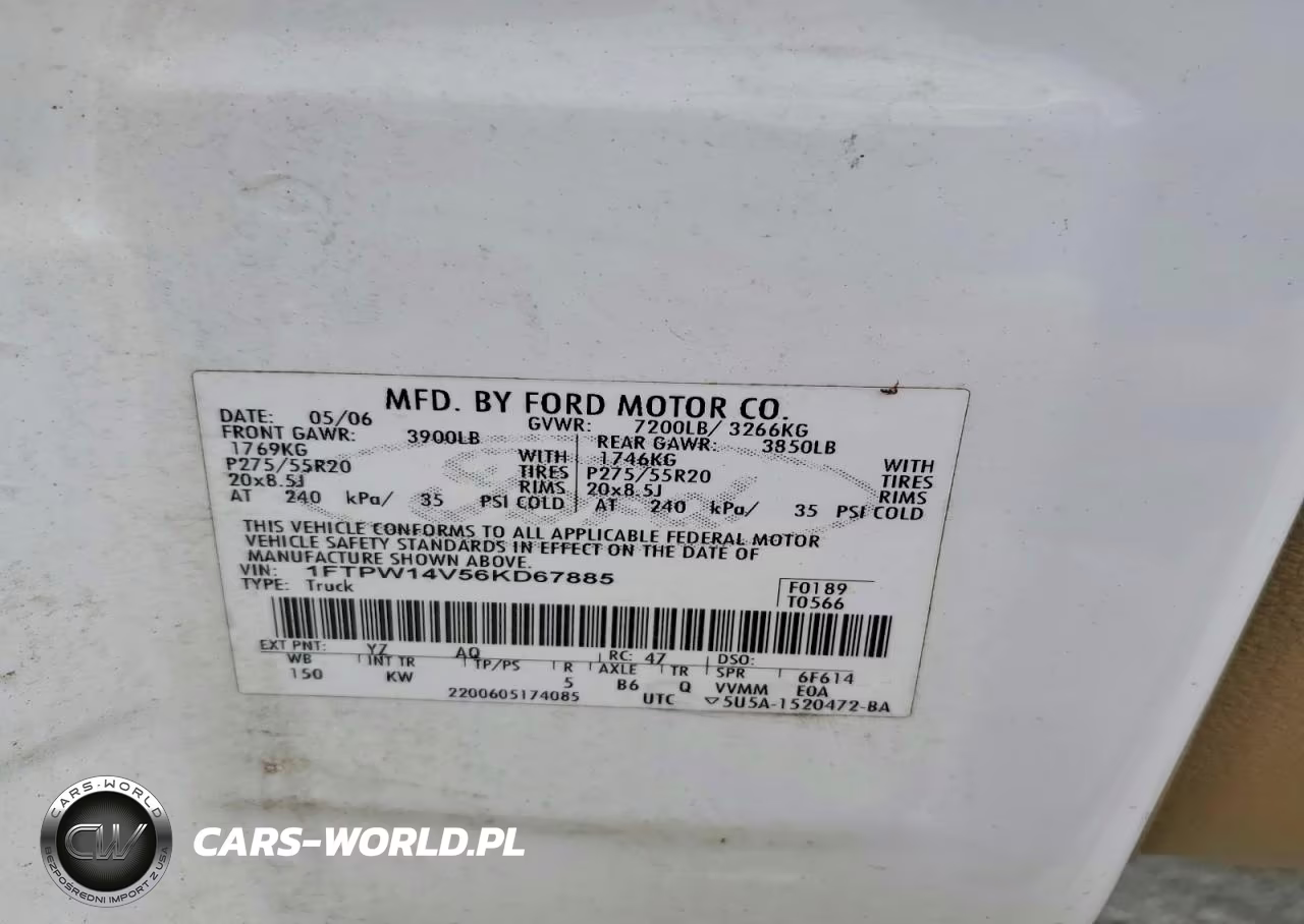 2006 Ford F150 Supercrew VIN:1FTPW14V56KD67885 - 12