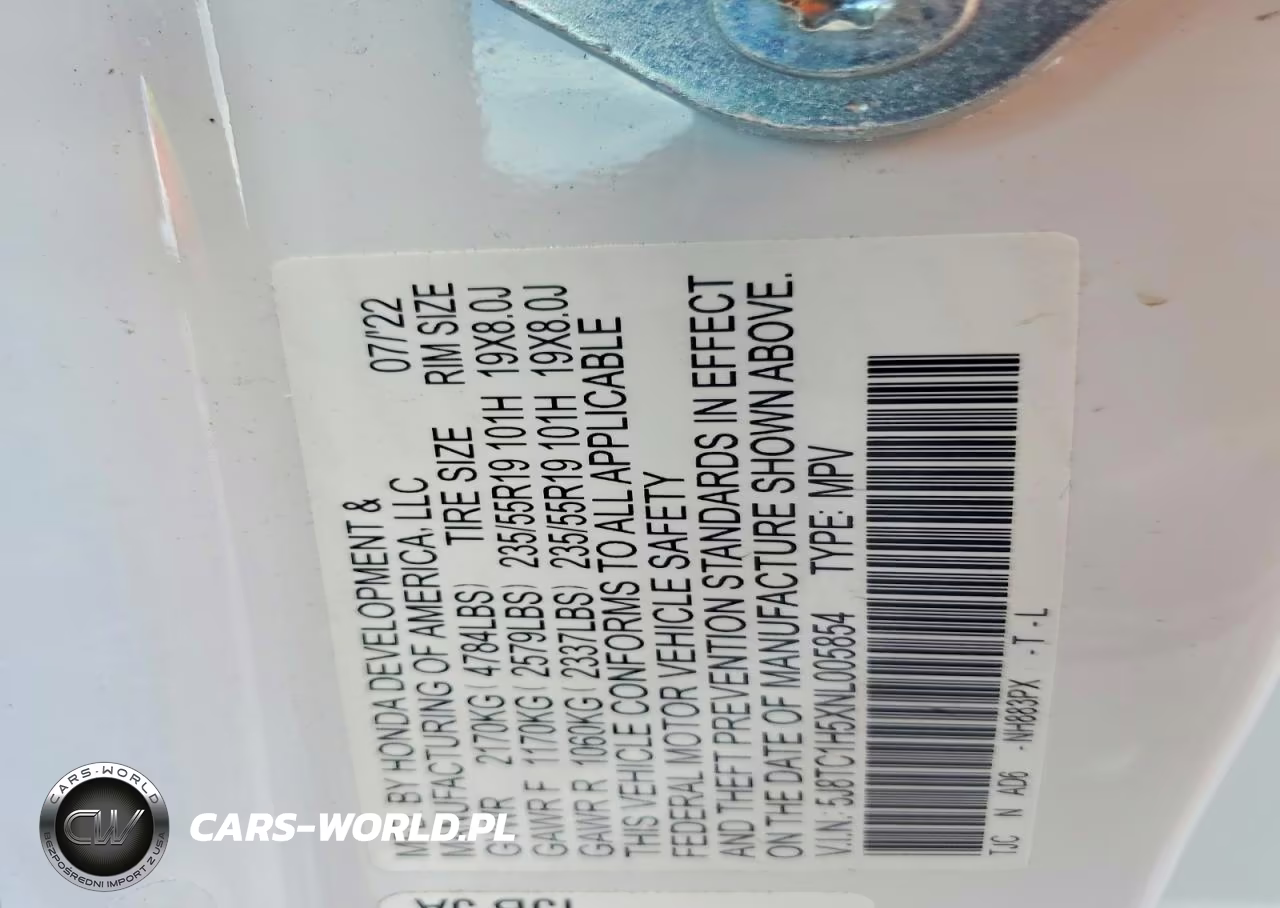 2022 Acura Rdx Technology VIN:5J8TC1H5XNL005854 - 12