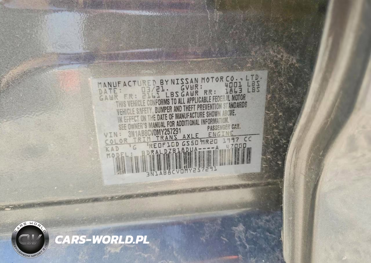 2021 Nissan Sentra Sv VIN:3N1AB8CV0MY257291 - 12