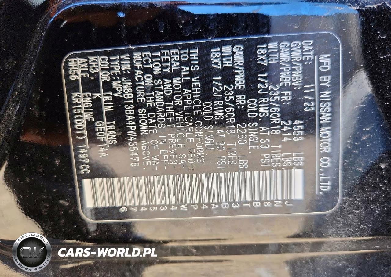 2023 Nissan Rogue Sv VIN:JN8BT3BA4PW435476 - 13