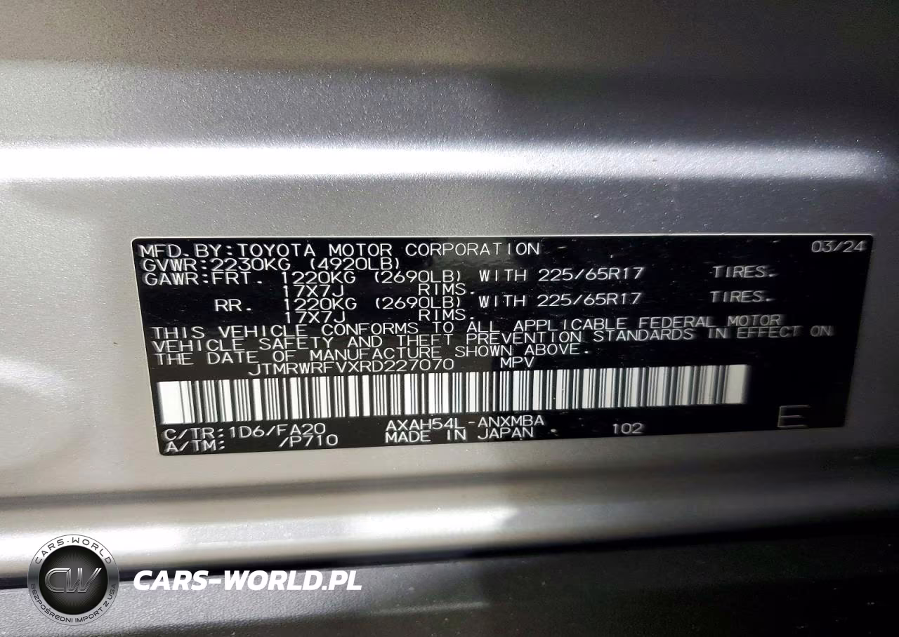 2024 Toyota Rav4 Hybrid Xle VIN:JTMRWRFVXRD227070 - 13