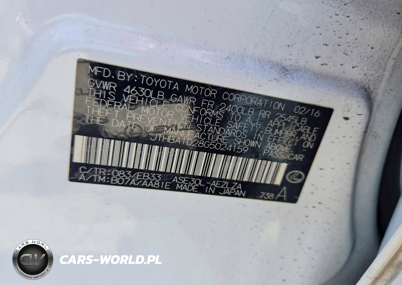 2016 Lexus Is 200T VIN:JTHBA1D28G5024159 - 12