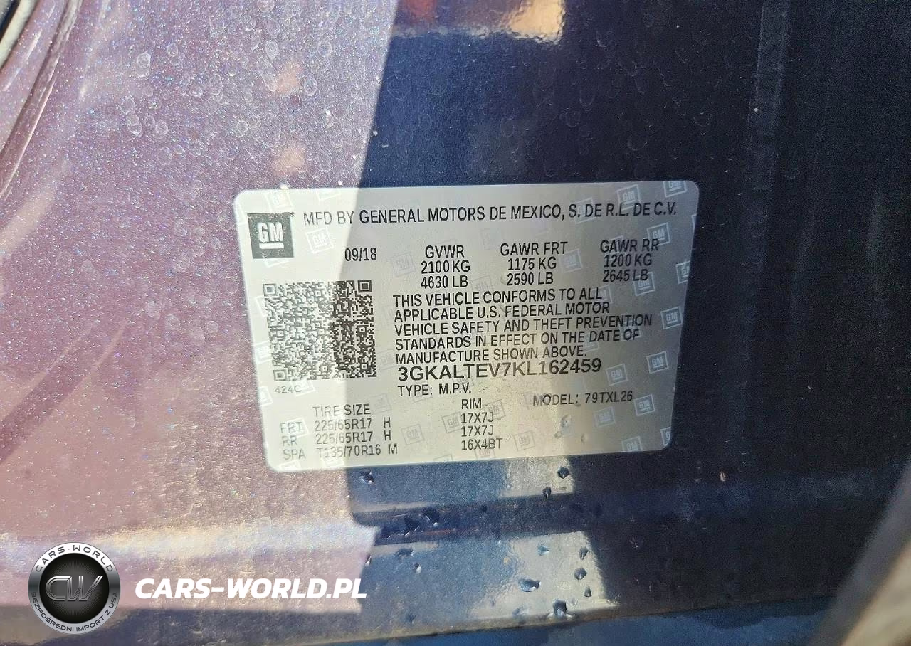 2019 GMC Terrain Sle VIN:3GKALTEV7KL162459 - 14