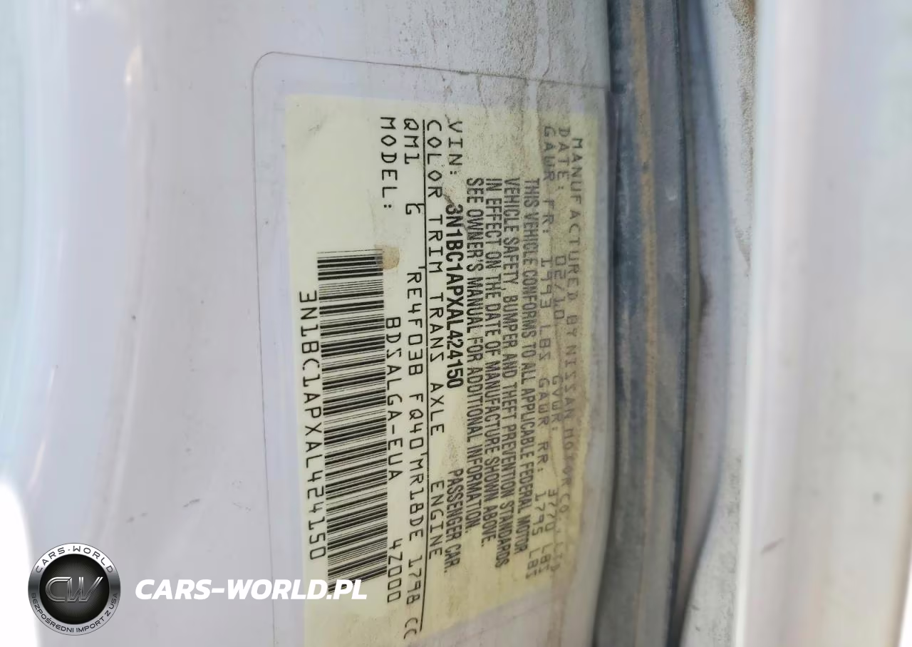 2010 Nissan Versa 1.8 S VIN:3N1BC1APXAL424150 - 12